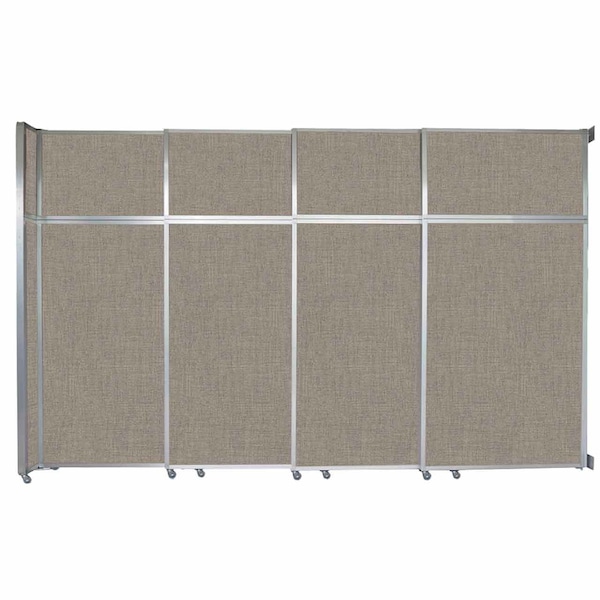 Operable Wall Sliding Room Divider 12'8" x 8'5-1/4" Warm Pebble Fabric
